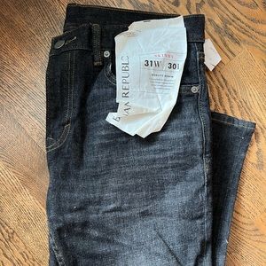 Mens Banana Republic black skinny jeans NWT